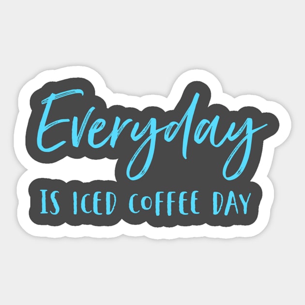 Everyday Is Iced Coffee Day Sticker by Sloop